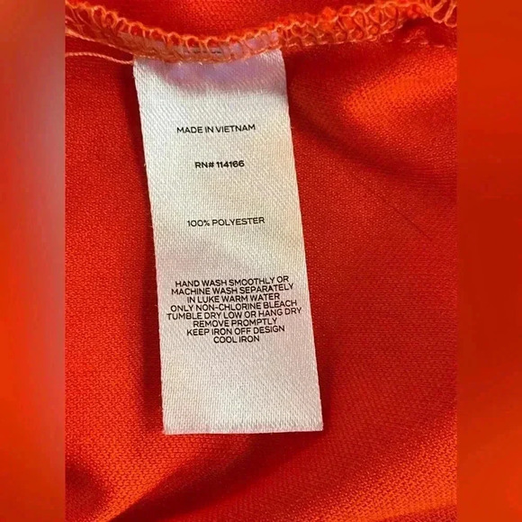 Clemson Tigers Mens Polo Shirt Orange Short Sleeve Spell Out Pullover Large - Picture 6 of 9